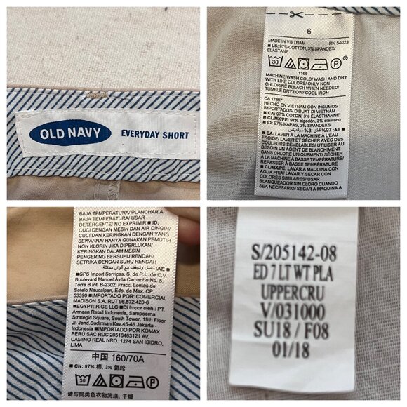 Old Navy Women's Everyday Shorts Size 6 Tan Cotton Blend Summer - Picture 6 of 13